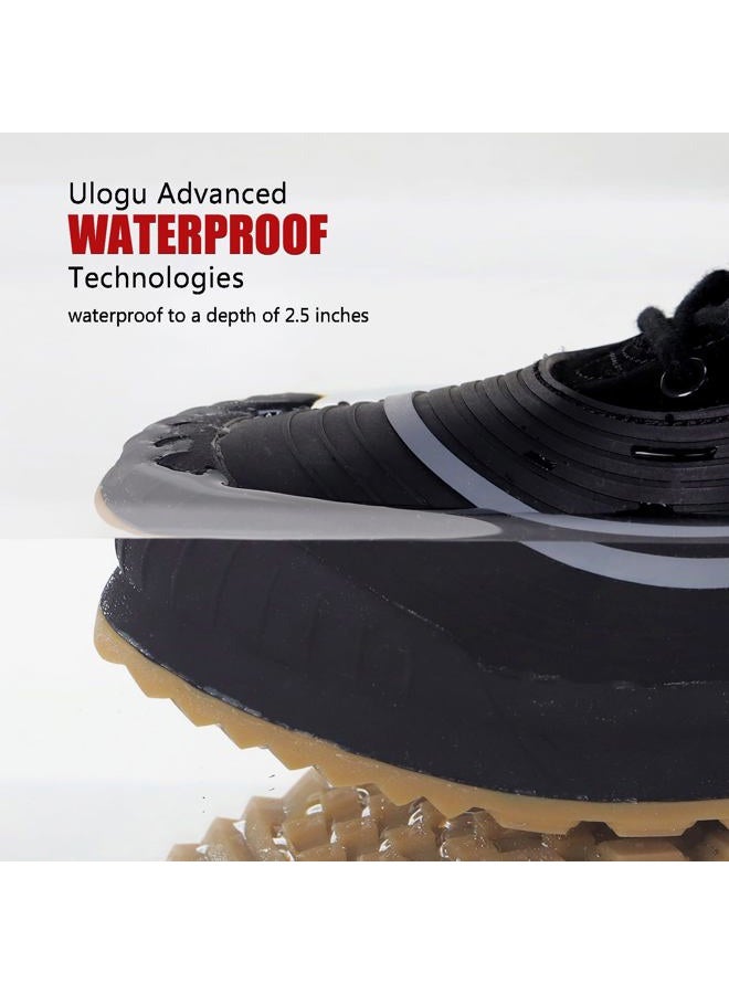 Ulogu Snow Boots men Waterproof Insulated Black Duck Boots Fur Lined Warm Ankle Booties Lightweight Comfortable Winter Walking Shoes Zapatos Botas Invierno Para hombres - Image 5