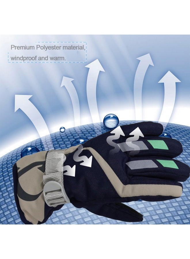 YR.Lover Children Ski Waterproof Gloves Winter Warm Outdoor Riding Thickening Gloves - Image 4