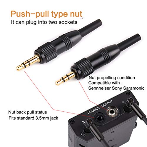 CANFON 3.5mm (1/8 Inch) TRS Male Screw Lock Stereo DIY Connector Audio Adapter Compatible with Sennheiser Sony Saramoinc BOYA Comica Lavalier Microphone（3mm） - Image 2