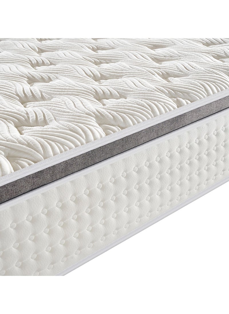 ECONO - King Size Memory Foam Mattress Medium Firm Natural Latex Double Bed Mattress 7 Zone Pocket Spring For Support And Pressure Relieve Ultra Comfort Mattress In A Box - Image 1