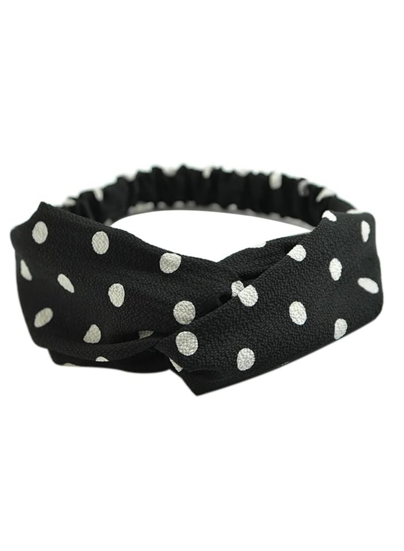 إسكدنيا 5 قطع عصابات رأس مرنة ذات عقدة ملتوية للنساء والفتيات، غير قابلة للانزلاق، بتصميم بوهو - Image 3