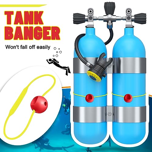 Woanger 2 Pcs Tank Banger Underwater Signal Device Cylinder Diving Tank Accessories for Divers Noise Maker (Yellow and Red) - Image 4