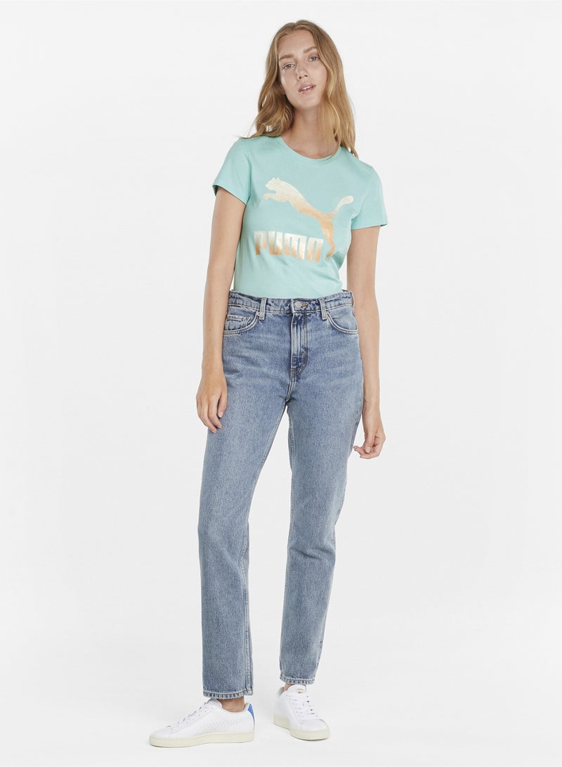 PUMA Classics Logo Womens T-shirt  - Image 3