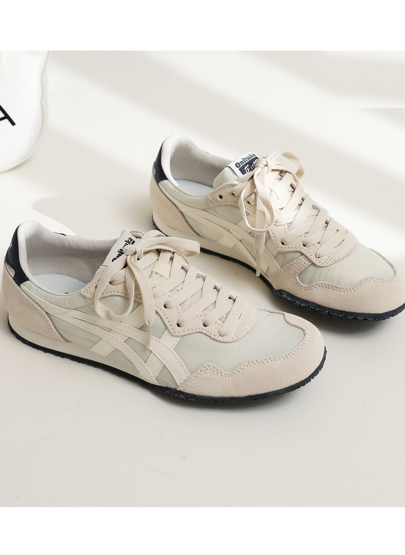 Serrano Men And Women Causal Athlesiure Colorblock Sneakers Beige