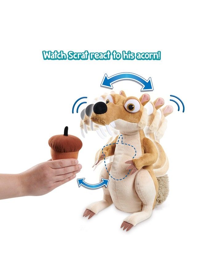 Just Play Ice Age Goin Nuts Scrat Plush Ice Age 4 Goin Nuts Scrat Feature Plush Brown