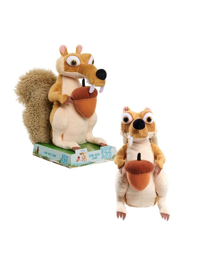 Just Play Ice Age Goin Nuts Scrat Plush Ice Age 4 Goin Nuts Scrat Feature Plush Brown