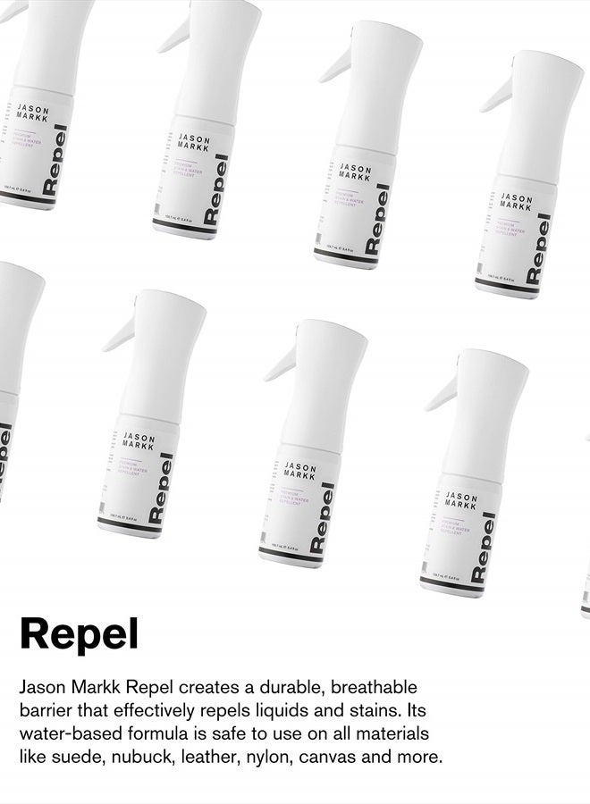 Jason Markk Repel Spray & Refill, Shoe Cleaner, 2-Piece Set, Water & Stain Repellent, Non-Aerosol, Sneaker Care, Ideal for Footwear, Safe for Leather, Suede, Nubuck, Cotton, Knits, 5.4oz  - Image 2