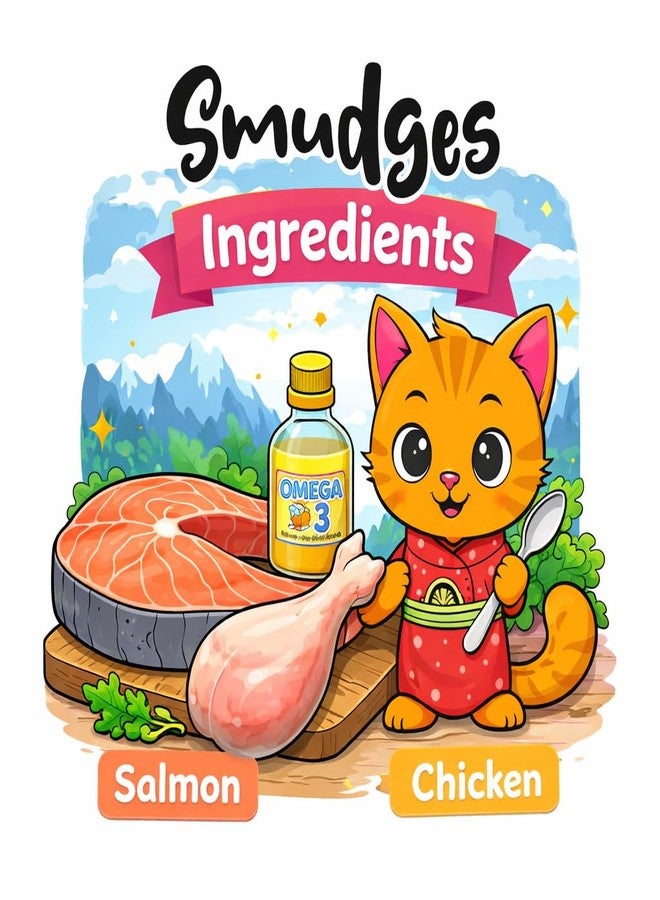 Nutra Pet Smudges Kitten Salmon Pate Mixed with Shredded Chicken (Pack of 3) - Image 1