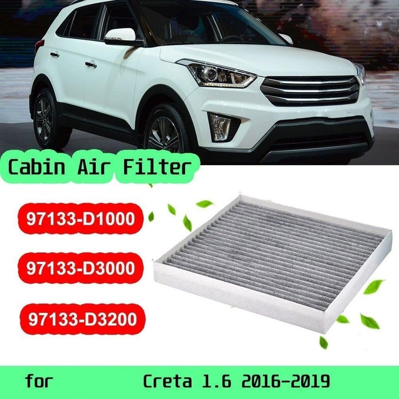 Yurefax فلتر هواء كابينة كربوني من يوريفكس لسيارة هيونداي كريتا - Image 5