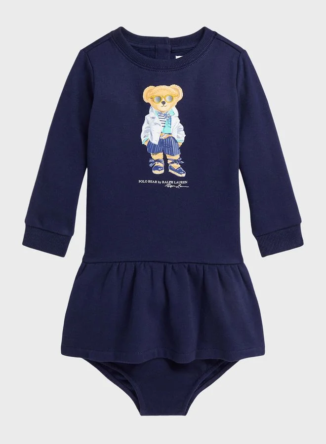 POLO RALPH LAUREN Kids Bearfleece Sweat Dress