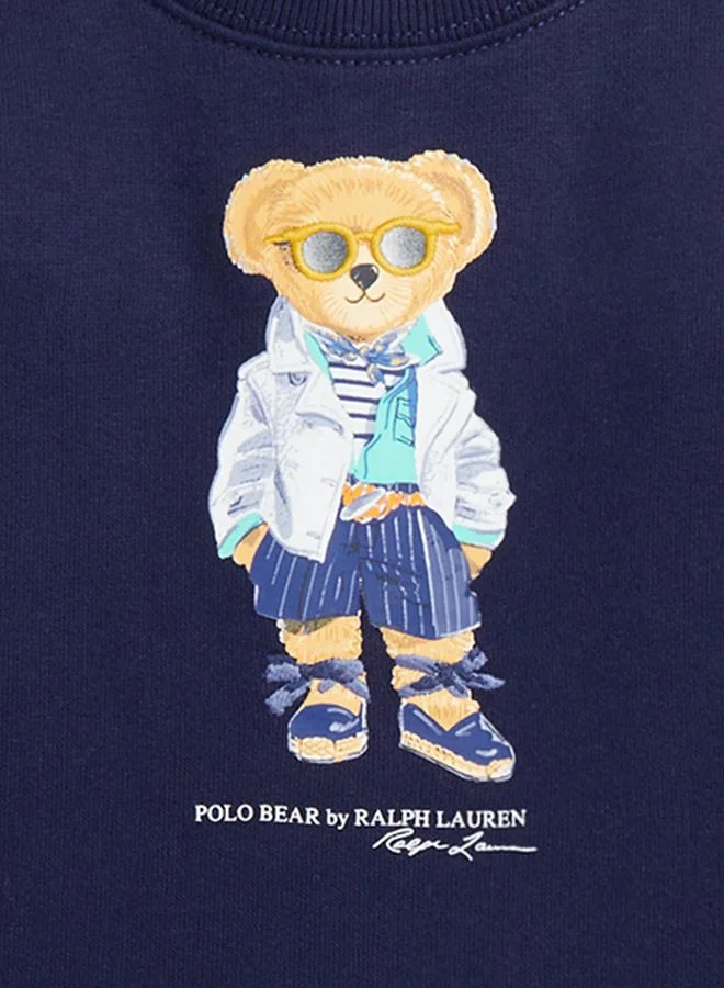 POLO RALPH LAUREN Kids Bearfleece Sweat Dress