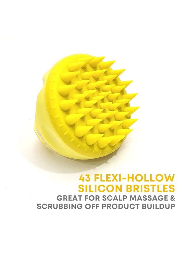 Alan Truman Scalp Sos Scalp Massage & Shampoo Brush Yellow - Image 5