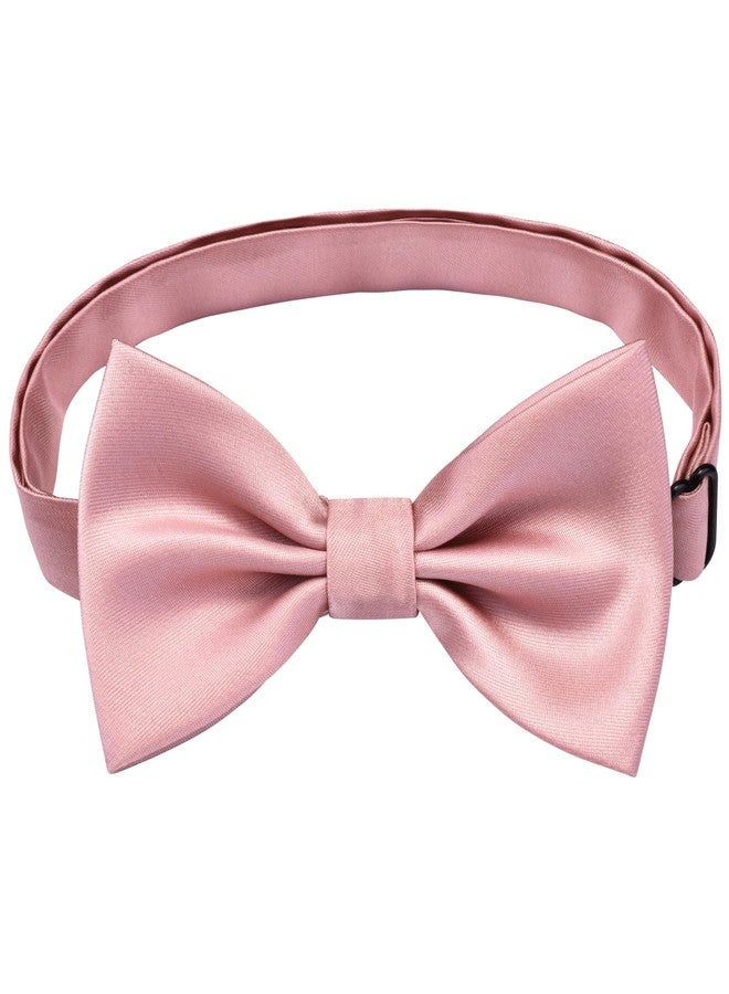 Branduce Bow Ties for Boys Pre Tied Toddler Bow Tie Adjustable Kids Bowties for Wedding Party, Dusty Pink, general - Image 3