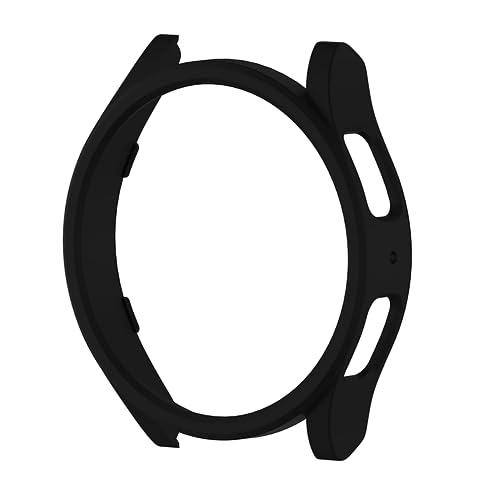 T Teclusive Slim Curved Bumper Protective Case Cover Compatible for Galaxy Watch 6 40mm | Hard Shell Bumper Side Edge Protection Case for Galaxy Watch 6 (Black, 40mm) - Image 1