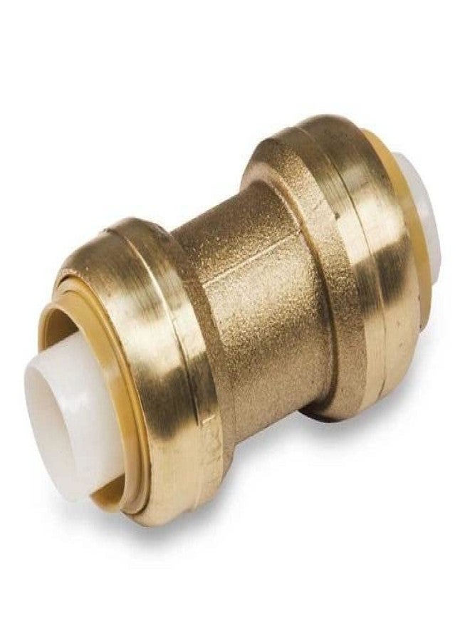 VENTRAL 1/2 Inch Push to Connect Straight Coupling Connector for PEX, Copper, CPVC Pipe, Brass Plumbing Fitting with Stiffener, No Lead 10 in Pack - Image 2