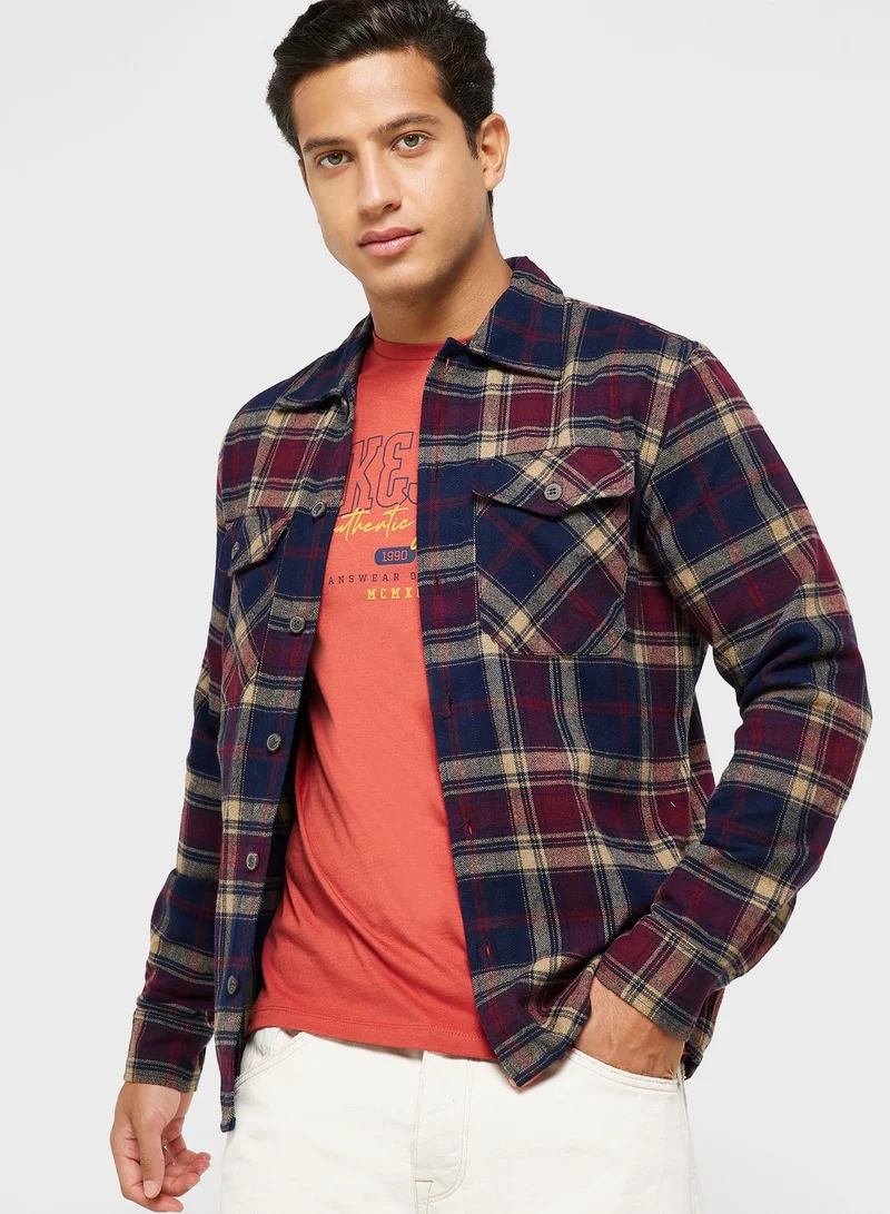JACK & JONES Checked Regular Fit Shirt