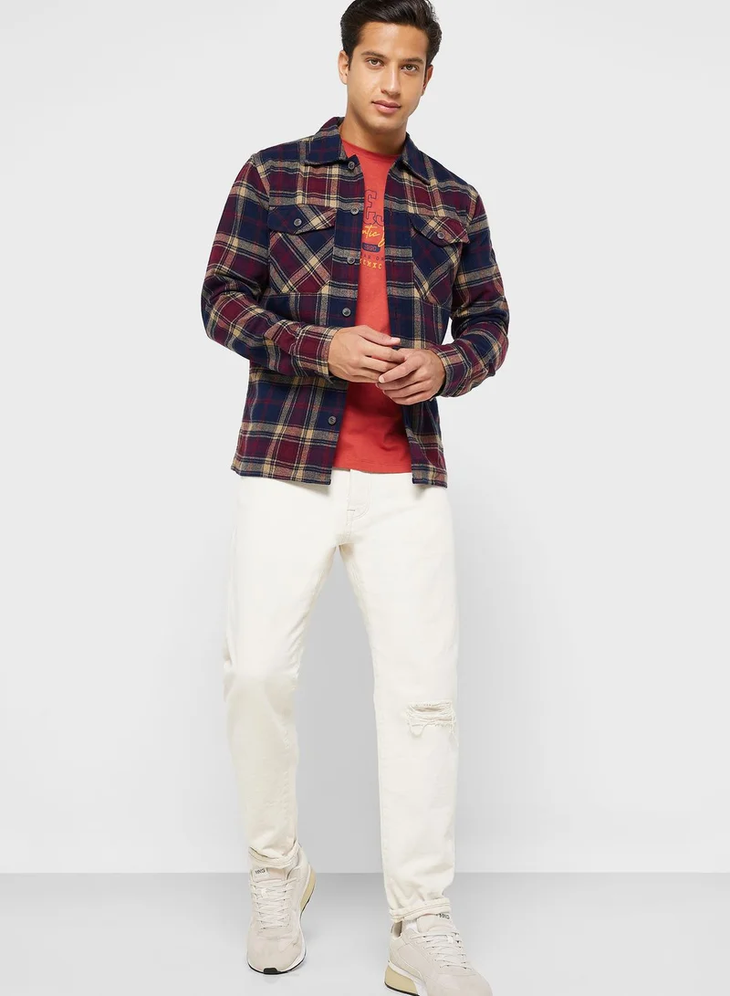 JACK & JONES Checked Regular Fit Shirt
