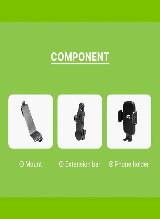 FICS Car Phone Holder for Kia EV6 2023 2024 2025 - Custom-Fit Mount for Seamless Display Integration, Interior Accessories for Navigation Use, Stable Driving View - Image 5