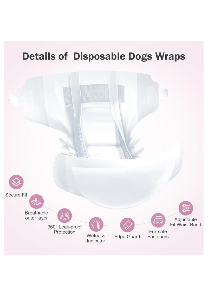 Pink Demon - Disposable Pet Diapers Male Dogs Super Absorbent Soft Including 20 Count for Puppy Cats or Dogs 1.5-4kg Blue Size  S - Image 1