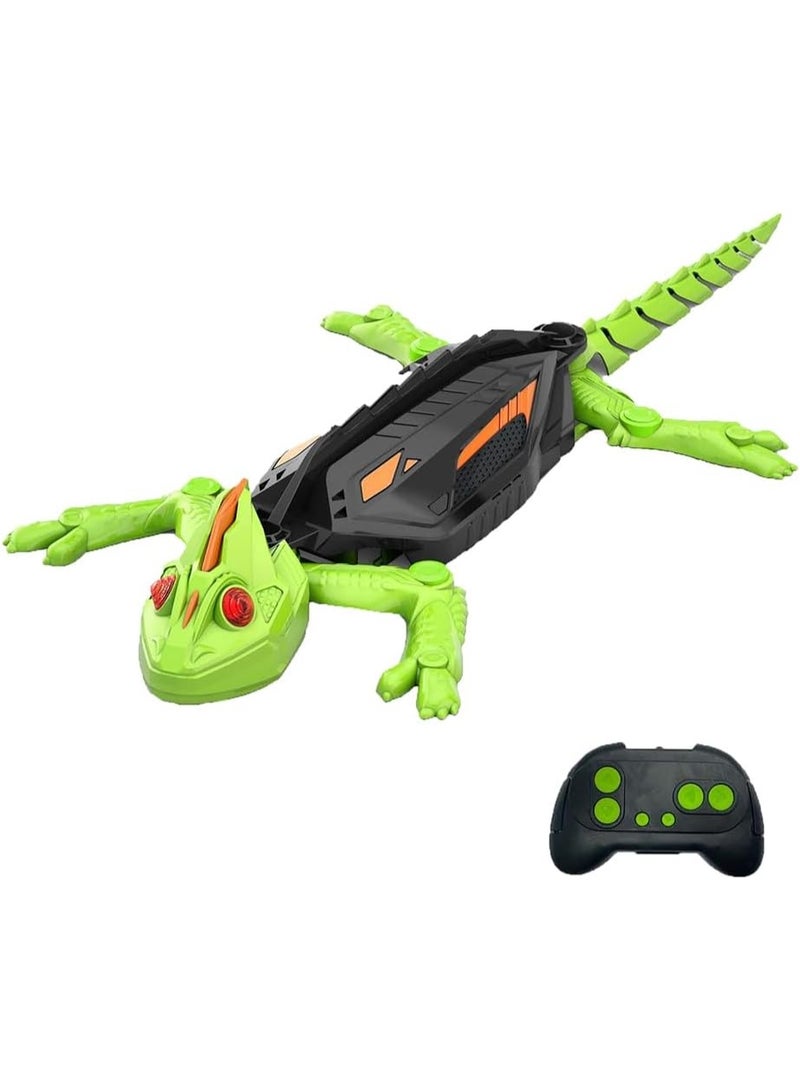 Soofam Wall Crawler Gecko, Remote Controlled Crawling Chameleon, Remote Control Wall Gecko with Luminous Eyes, Realistic Lizard Robot Toy Gifts for Children Boys Girls 3 4 5 6 7 8 - Image 1