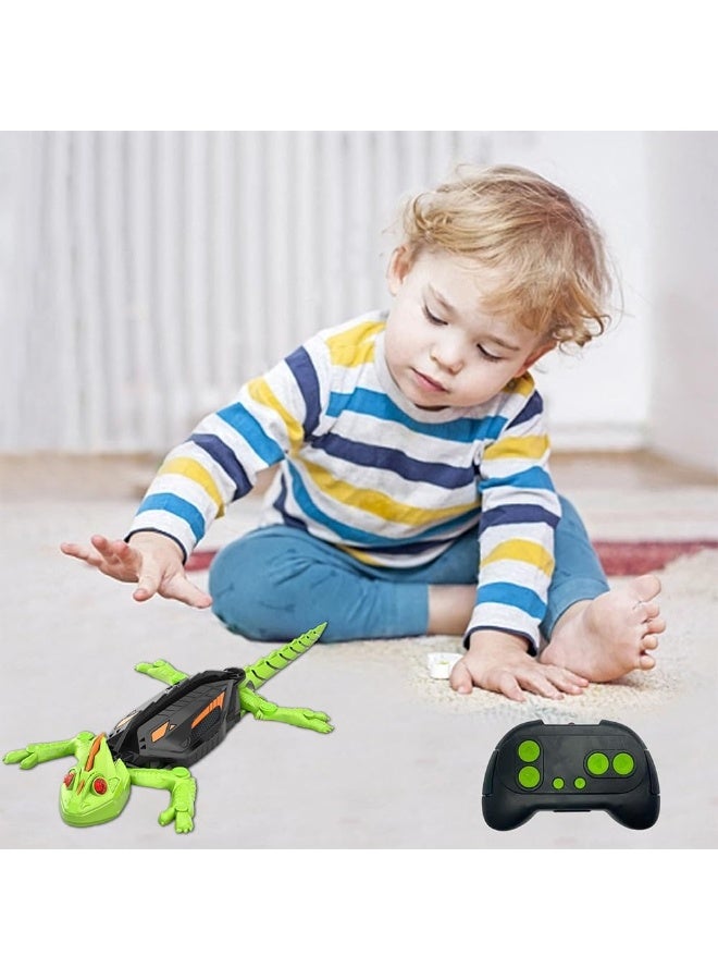 Soofam Wall Crawler Gecko, Remote Controlled Crawling Chameleon, Remote Control Wall Gecko with Luminous Eyes, Realistic Lizard Robot Toy Gifts for Children Boys Girls 3 4 5 6 7 8 - Image 5