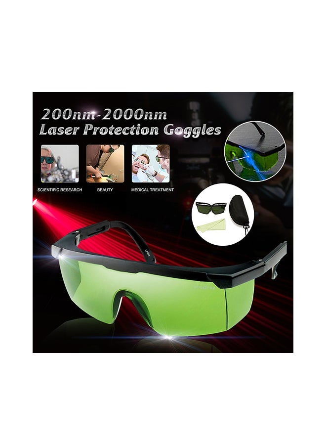 Welding Laser Protection Goggles Green 17x4x7centimeter - Image 2