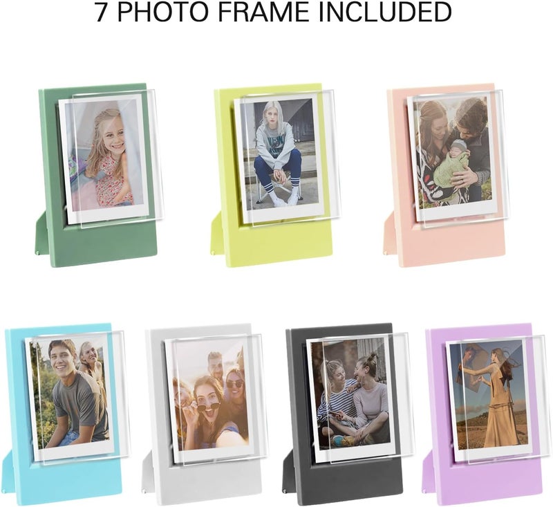 Rieibi 7 Pack 3 Inch Mini Photo Frame  Picture Frame Set for instax Mini 9940Evo1211987 Film  Photo Frame for Table Decoration - Image 2