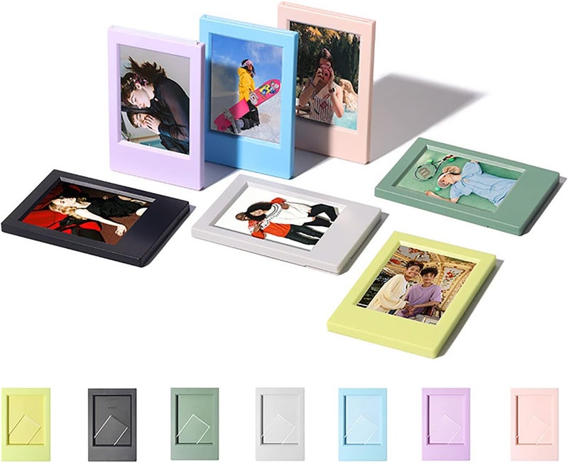 Rieibi 7 Pack 3 Inch Mini Photo Frame  Picture Frame Set for instax Mini 9940Evo1211987 Film  Photo Frame for Table Decoration - Image 1