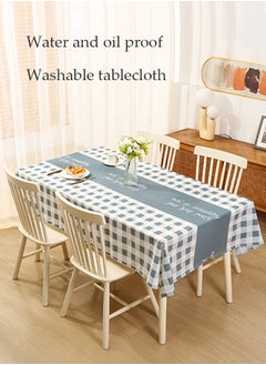 DUNISO 2 Pcs Waterproof tablecloth, rectangular tablecloths, no wash dust proof tablecloths, heat resistant and wear resistant, suitable for dining tables, desks, dressing tables, counters, coffee tables, 137cm * 180cm  - Image 5