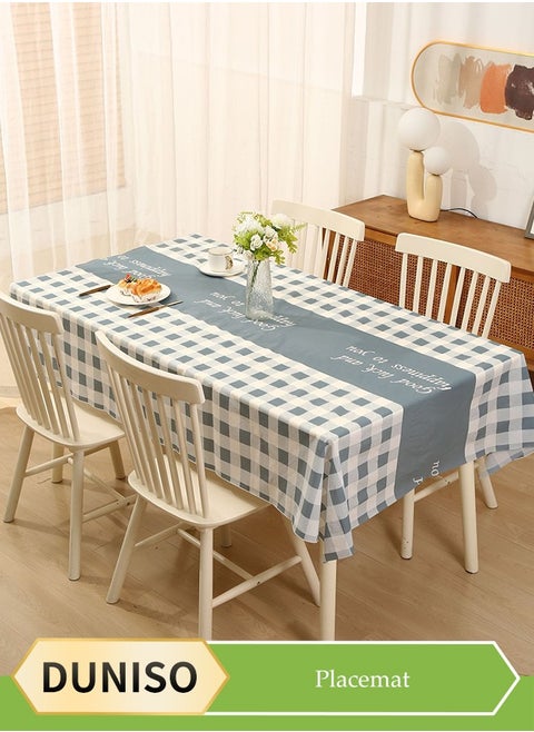 2 Pcs Waterproof tablecloth, rectangular tablecloths, no wash dust proof tablecloths, heat resistant and wear resistant, suitable for dining tables, desks, dressing tables, counters, coffee tables, 137cm * 180cm