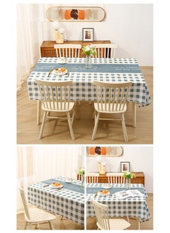 DUNISO 2 Pcs Waterproof tablecloth, rectangular tablecloths, no wash dust proof tablecloths, heat resistant and wear resistant, suitable for dining tables, desks, dressing tables, counters, coffee tables, 137cm * 180cm  - Image 4