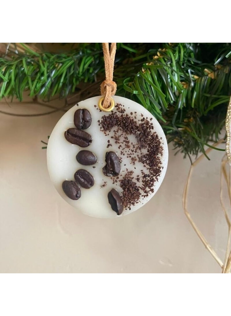 E_Glaze E_glaze Scented Coffee Beans Wax sachetsCoffee Scented Wax Sachet Handmade Home Dcor Wardrobe Freshener Decorative Gift Hanging Aromatic Ornament Set of3  - Image 2