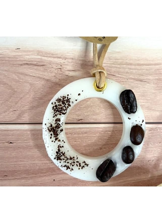 E_Glaze E_glaze Scented Coffee Beans Wax sachetsCoffee Scented Wax Sachet Handmade Home Dcor Wardrobe Freshener Decorative Gift Hanging Aromatic Ornament Set of3  - Image 1