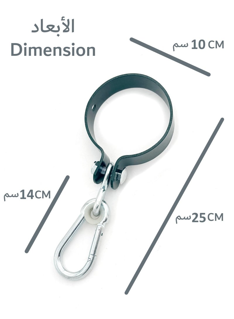 فنز  2 قطعة هوك أرجوحة مستديرة شريط أفقي سوينغ مشبك الحاملة رفع حلقة أنبوب دائري السحابة عقد ما يصل إلى 200 كجم - Image 2