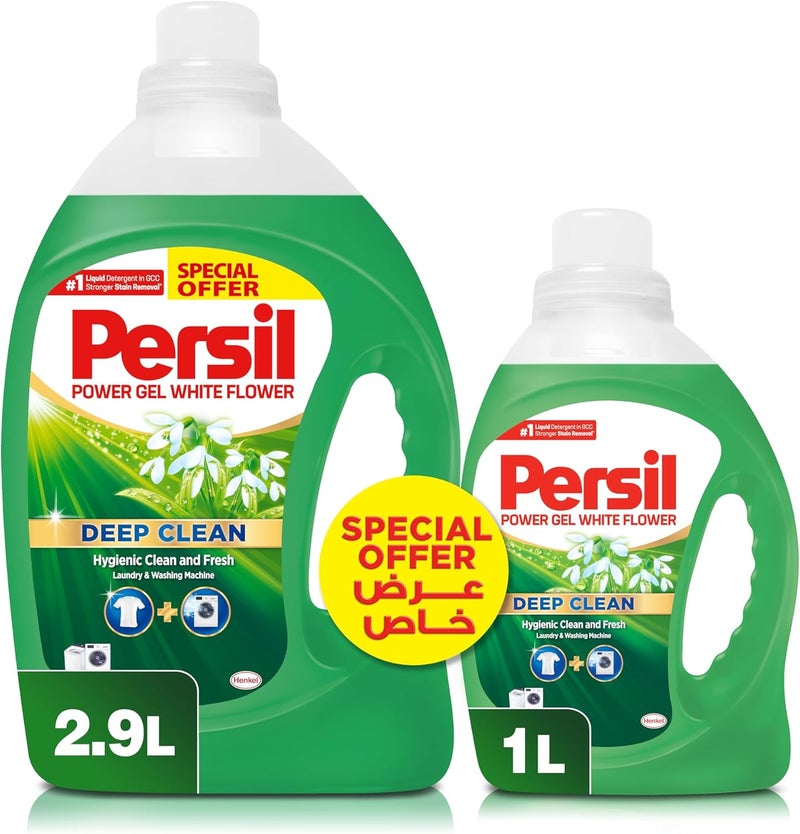 Persil Power Gel Liquid Laundry Detergent - White Flower - Image 1