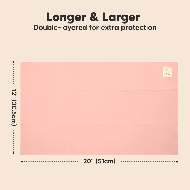 KeaBabies Organic Burp Cloths Baby Boy, Girl - 6-Pack Large Cotton Burping Cloths for Babies, Spit Up Rags, Super Absorbent, Ultra Soft Newborn Rag, Gender Neutral, Machine Washable, Durable(Butterflies) - Image 3