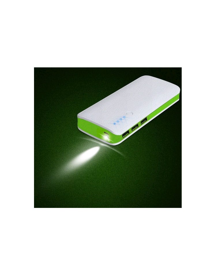 ماركة غير محددة - ⭐ باور بانك 8000 مع 3 مخرج لشحن  اجهزة بنفس الوقت  وكشاف اضاءة مدمج Power Bank 8000 mAh with 3 USB output. Curved design. Keep your devices charged with an emergency flashlight - Image 1