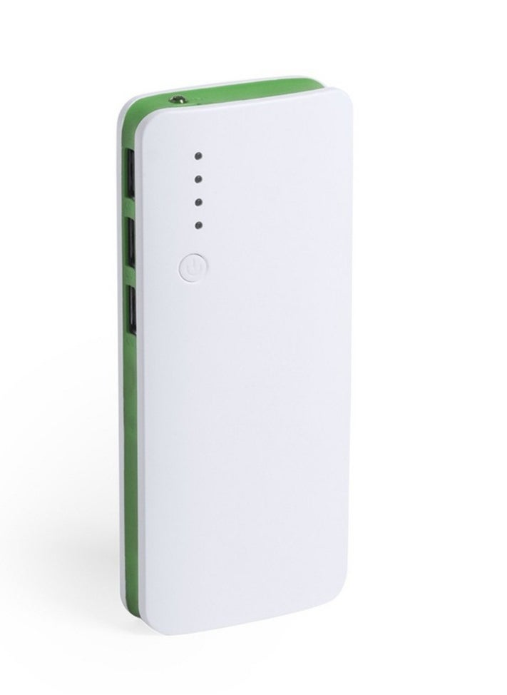 ماركة غير محددة - ⭐ باور بانك 8000 مع 3 مخرج لشحن  اجهزة بنفس الوقت  وكشاف اضاءة مدمج Power Bank 8000 mAh with 3 USB output. Curved design. Keep your devices charged with an emergency flashlight - Image 1