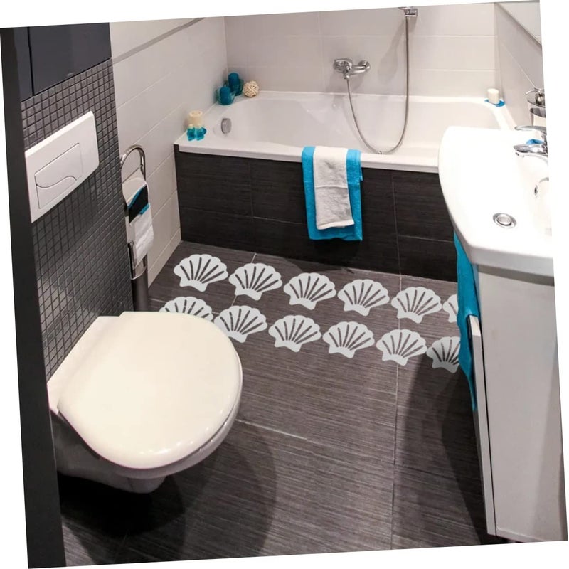 Anti Slip Shell Flower Floor Decals For Bathtub Peva Material - Image 3
