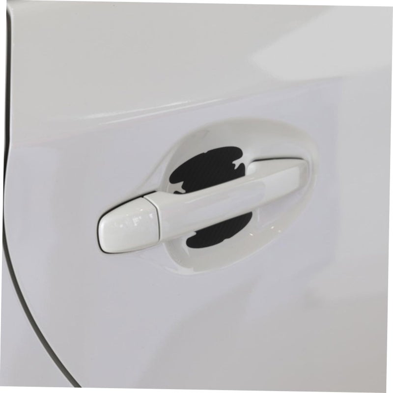 Universal 3D Carbon Fiber Car Door Handle Protector Set 4PCS Anti Scratch Film - Image 5