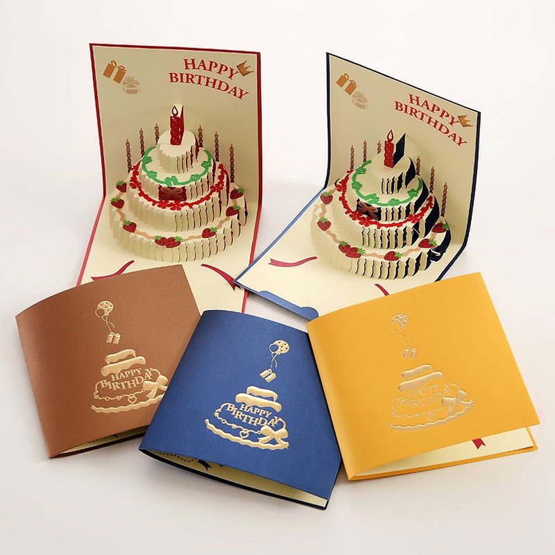 Stereo Birthday Greeting Card With Light Music 3D Greeting Card Ins Style Stereo Happy Birthday Greeting Card Manufacturer - Image 3