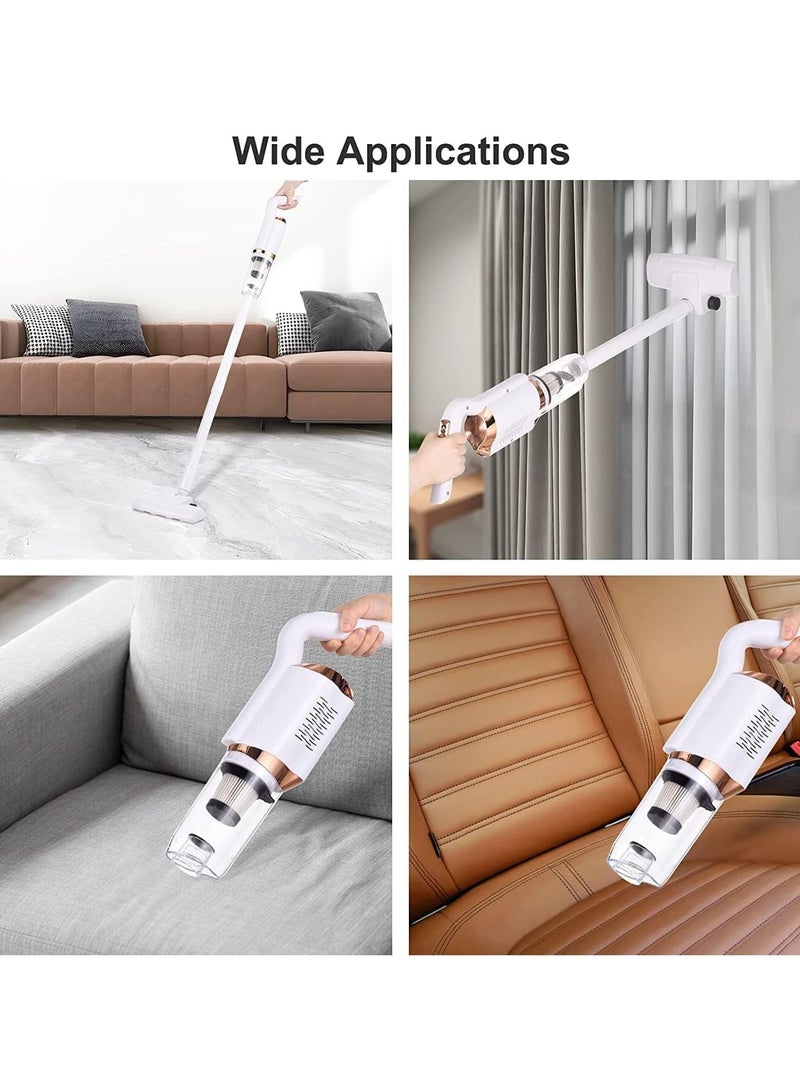 4 in 1 Handheld Cordless Rechargeable Vacuum Cleaner with Super Strong Suction Filter for Home Office Car Floor Cleaning - Image 4