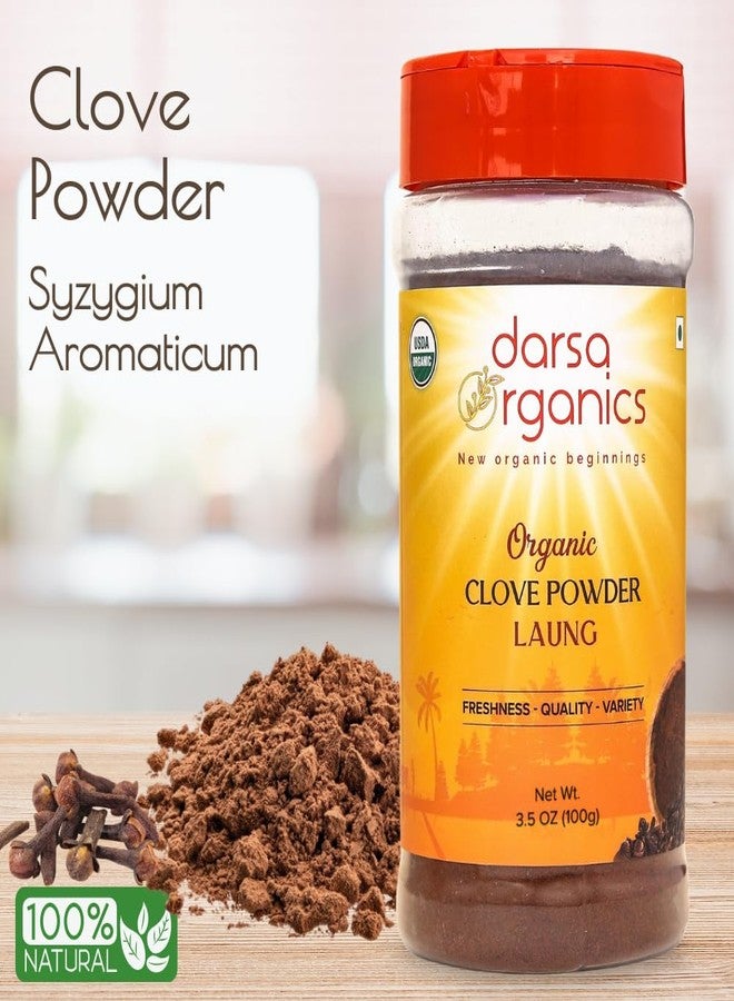 Darsa Organics Cloves Powder 3.5 oz - USDA Organic Ground Cloves from India, Aromatic, Non-GMO, Kosher Certified, Gluten-Free, Organic Powder for Cooking, Spice Blends, Teas, Curries & Pickles - Image 3