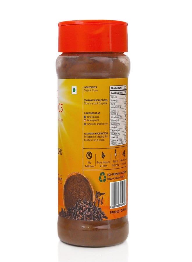 Darsa Organics Cloves Powder 3.5 oz - USDA Organic Ground Cloves from India, Aromatic, Non-GMO, Kosher Certified, Gluten-Free, Organic Powder for Cooking, Spice Blends, Teas, Curries & Pickles - Image 2