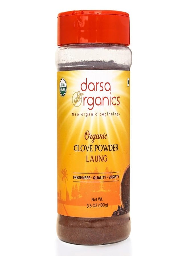 Darsa Organics Cloves Powder 3.5 oz - USDA Organic Ground Cloves from India, Aromatic, Non-GMO, Kosher Certified, Gluten-Free, Organic Powder for Cooking, Spice Blends, Teas, Curries & Pickles - Image 1