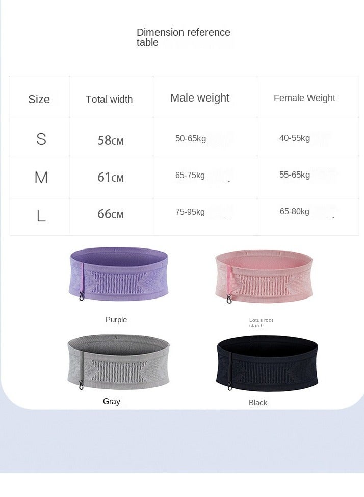 Y&D Outdoor Sports Seamless Knitted Fitness Breathable Non slip Waist Bag - Image 5