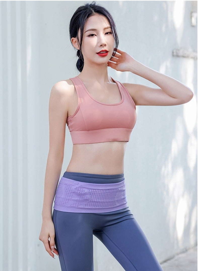 Y&D Outdoor Sports Seamless Knitted Fitness Breathable Non slip Waist Bag - Image 4
