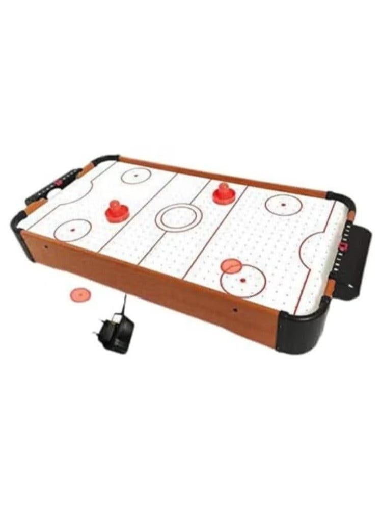 لعبة هوكي الهواء الخشبية الداخلية من Happy GiftMart، لعبة الطاولة العلوية، محول كهربائي للحائط، ألعاب للأولاد، ألعاب البنات، هدية عيد الميلاد، هدية عيد الميلاد، النمو، المرح، للأطفال.