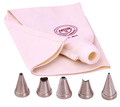 BAKERS PARDISE Bakers Pardise ALHUTAIB Combo Set Cake Turn Table Reusable Icing Bag Nozzles Icing Smoothing Spatula Measuring Cup Spoon Kitchen Tool Set - Image 3