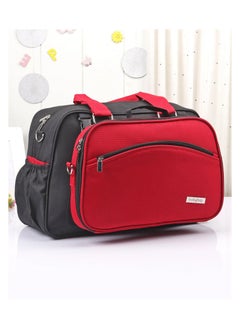 babyhug Babyhug Duet Diaper Bag, Two Small Handles, Adjustable Shoulder Strap, Zippered Closure, 0 Months+ - Red  - Image 2